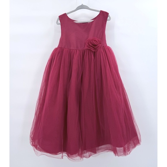 Polly Flinders Other - Girls Holiday Party Dress Red Tulle Satin Heirlooms Polly Flinders Girls 5T Xmas